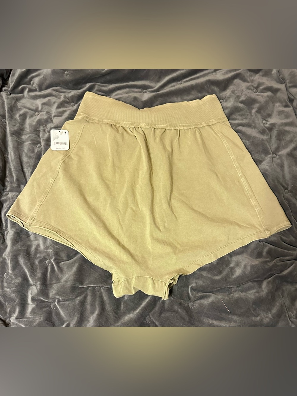 FP Movement by Free People Olive Green Matcha Hot Shot Harem Shorts NWT Large L - Picture 2 of 8